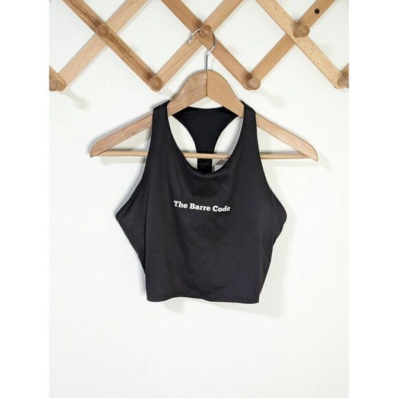 The Barre Code Black Sports Bra Tank Top - Picture 1 of 4
